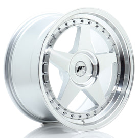 Cerchio in Lega JAPAN RACING JR6 18x9 ET20-35 con foratura su misura Silver Machined Face