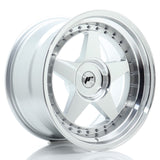 Cerchio in Lega JAPAN RACING JR6 18x10.5 ET0-25 con foratura su misura Silver Machined Face