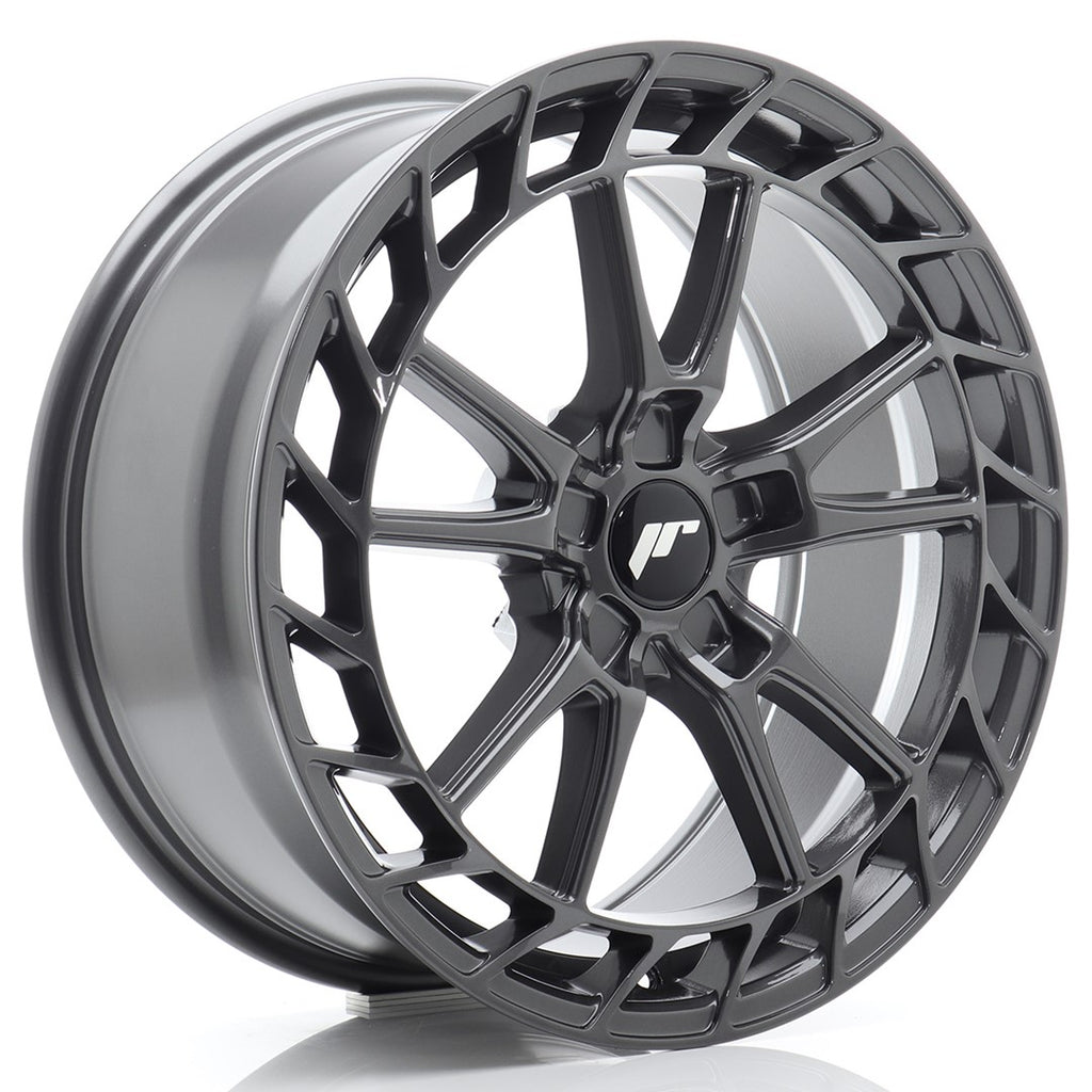 Cerchio in Lega JAPAN RACING JR45 19x8.5 ET20-50 5H con foratura su misura Hyper Gray