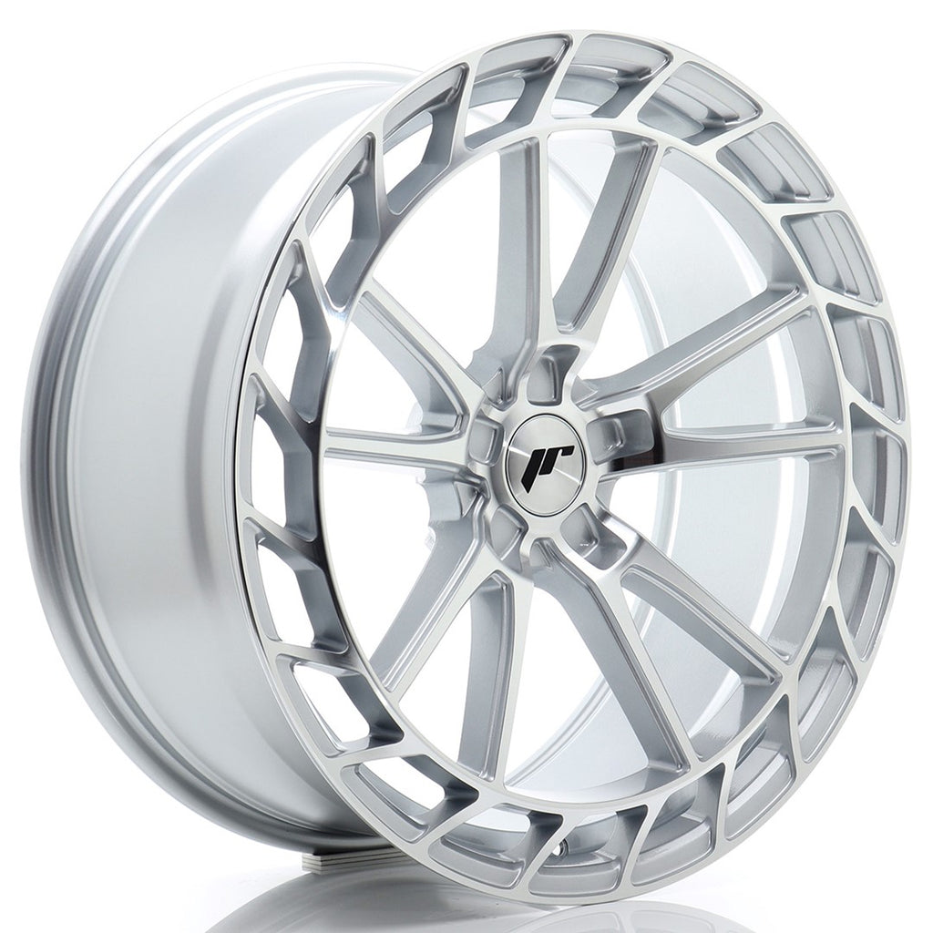 Cerchio in Lega JAPAN RACING JR45 21x9.5 ET15-35 5H con foratura su misura Silver Machined Face