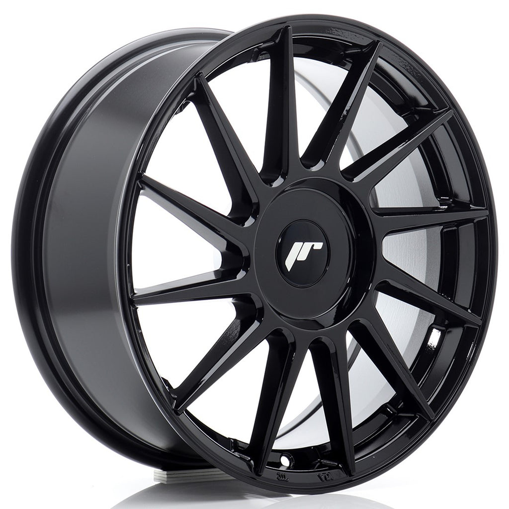 Cerchio in Lega JAPAN RACING JR22 17x8 ET20-45 con foratura su misura Gloss Black