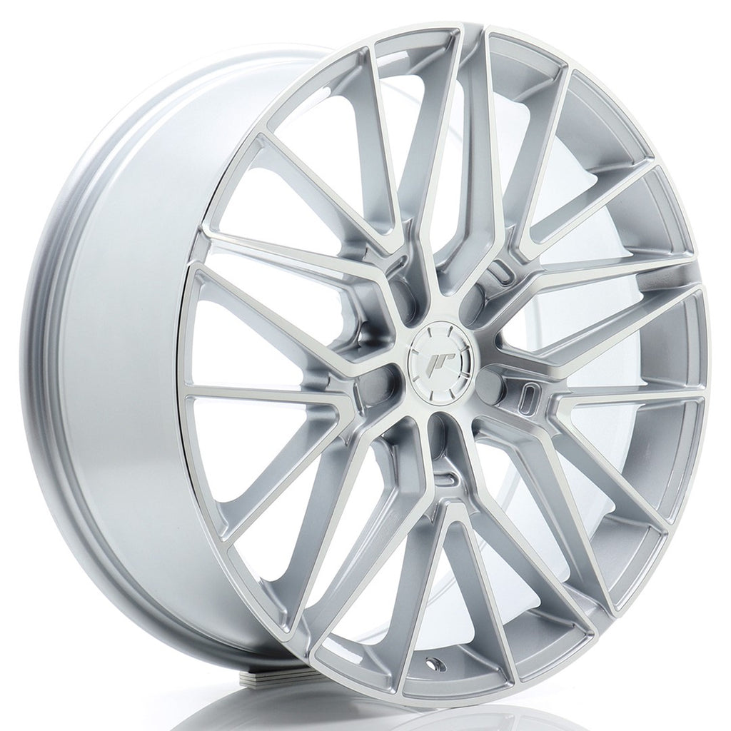 Cerchio in Lega JAPAN RACING JR38 20x8.5 ET20-45 5H con foratura su misura Silver Machined Face