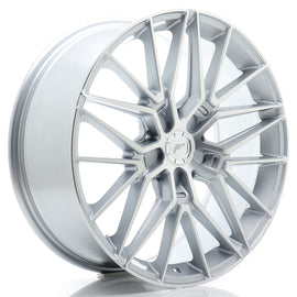 Cerchio in Lega JAPAN RACING JR38 20x8.5 ET20-45 5H con foratura su misura Silver Machined Face