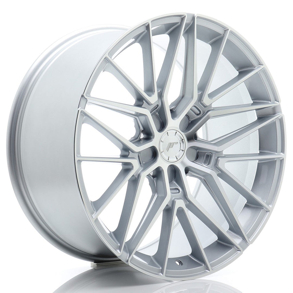 Cerchio in Lega JAPAN RACING JR38 20x10 ET20-48 5H con foratura su misura Silver Machined Face