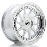 Cerchio in Lega JAPAN RACING JR26 16x8 ET10-30 con foratura su misura Silver Machined Face