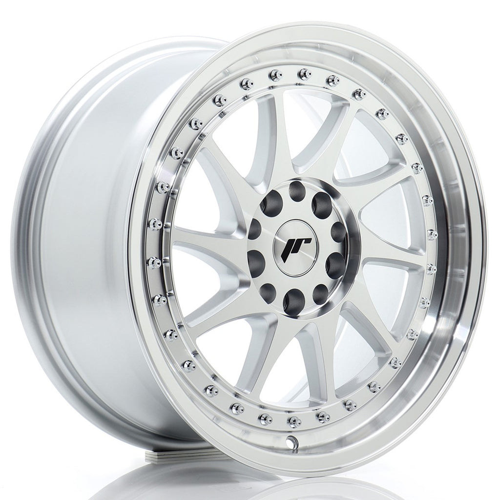 Cerchio in Lega JAPAN RACING JR26 17x8 ET25 5x114/120 Silver Machined Face