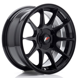 Cerchio in Lega JAPAN RACING JR11 15x7 ET30 4H con foratura su misura Gloss Black