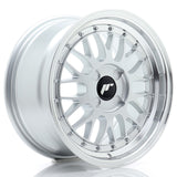 Cerchio in Lega JAPAN RACING JR23 16x8 ET20-45 4H con foratura su misura Hyper Silver w/ Machined Lip