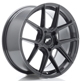 Cerchio in Lega JAPAN RACING JR30 18x8.5 ET20-45 5H con foratura su misura Hyper Gray