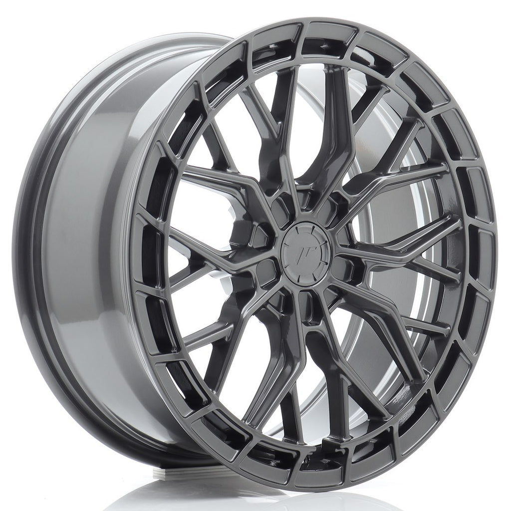 Cerchio in Lega JAPAN RACING JR48 18x8 ET20-45 5H con foratura su misura Hyper Gray