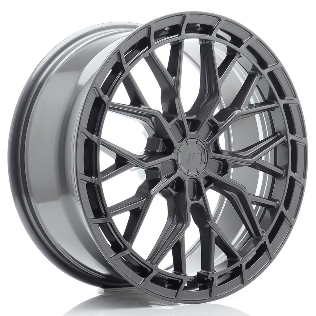 Cerchio in Lega JAPAN RACING JR48 19x8.5 ET20-45 5H con foratura su misura Hyper Gray
