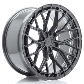 Cerchio in Lega JAPAN RACING JR48 20x10 ET20-45 5H con foratura su misura Hyper Gray