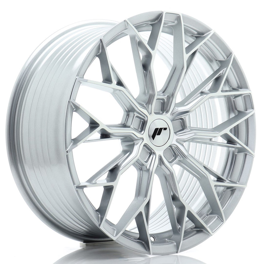 Cerchio in Lega JAPAN RACING JR49 19x8.5 ET20-45 5H con foratura su misura Silver w/ Machined Face