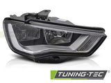 Fari Anteriori BLACK Lato Destro TYC per AUDI A3 8V 12-16