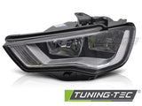 Fari Anteriori BLACK Lato Sinistro TYC per AUDI A3 8V 12-16