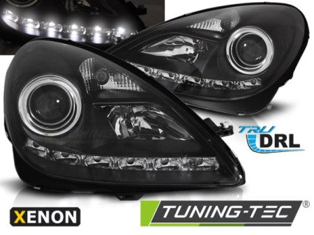 Fari Anteriori XENON DRL BLACK per MERCEDES R171 SLK 04-11