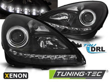 Carica l'immagine nel visualizzatore di Gallery, Fari Anteriori XENON DRL BLACK per MERCEDES R171 SLK 04-11