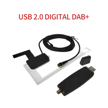 Carica l'immagine nel visualizzatore di Gallery, Sintonizzatore/box DAB+ per auto per Android Ricevitore per trasmissione audio digitale USB DVD per auto con antenna Funziona per Android in Europa