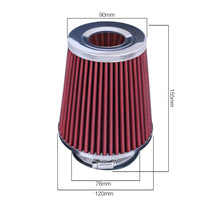 Load image into Gallery viewer, Filtro biconico cotone rosso