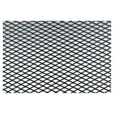 Griglia universale in alluminio nero 125x20 maglia stretta