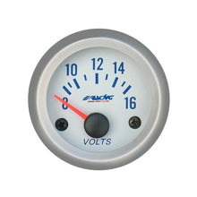 Load image into Gallery viewer, Manometro Voltmetro 52mm Silver line