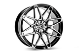 Cerchio in Lega WRATH Wheels WF6 19x9.5 ET42 5x112 GLOSS BLACK POLISHED FACE