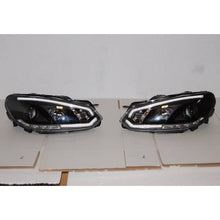 Carica l'immagine nel visualizzatore di Gallery, Fari Anteriori Day Light Volkswagen Golf 6 Black 2009-2012
