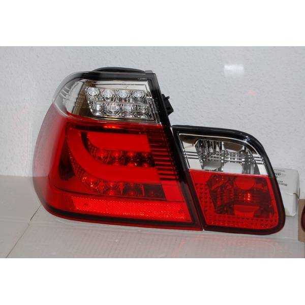 Fanali Posteriori Cardna BMW Serie 3 E46 4 Puertas 2002-2005 Red Smoked