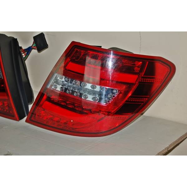 Fanali Posteriori Cardna Mercedes Classe C W204 2011-2014 Led Red Clear