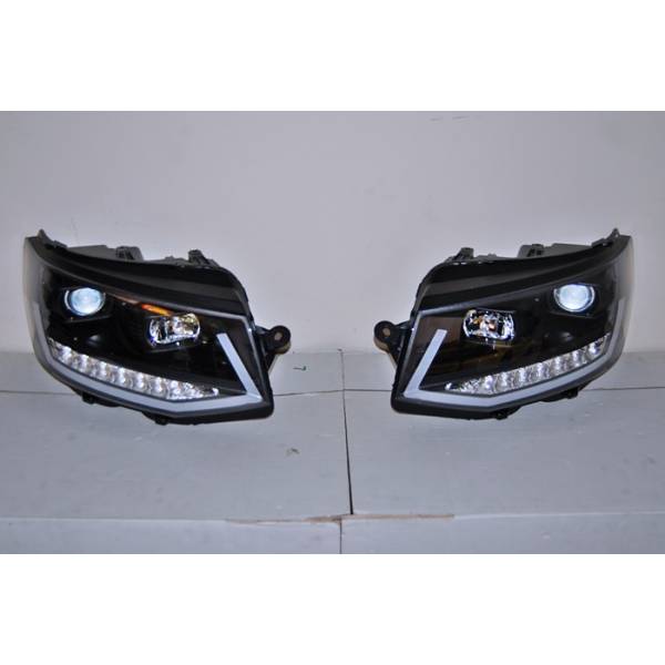 Fanali Posteriori Real Day Light Volkswagen T6 Nero DRL
