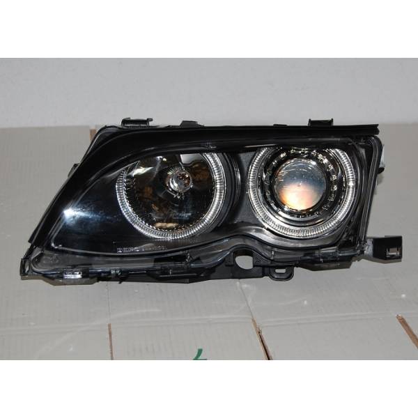 Fari Anteriori Angel Eyes BMW Serie 3 E46 '02/'05 4P. Elect. Black