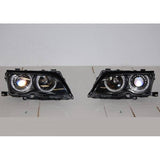Fari Anteriori Angel Eyes BMW Serie 3 E46 '02/'05 4P. Elect. Black