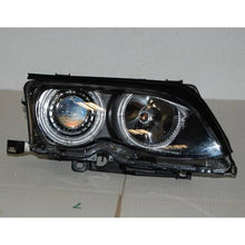 Load image into Gallery viewer, Fari Anteriori Angel Eyes BMW Serie 3 E46 '02/'05 4P. Elect. Black