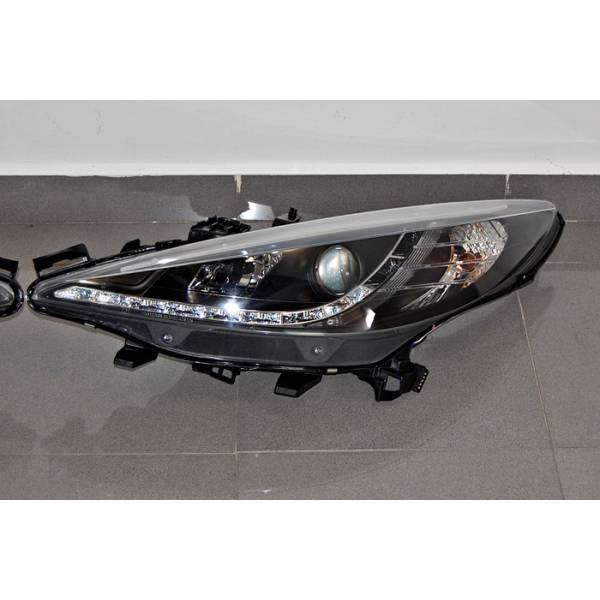 Fari Anteriori Day Light Peugoet 207 Nero