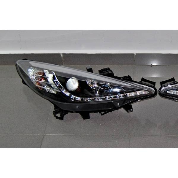 Fari Anteriori Day Light Peugoet 207 Nero