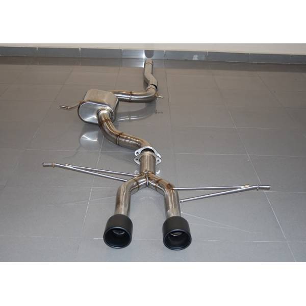 Terminale di Scarico Seat Leon 2.0 2015 Black Tips