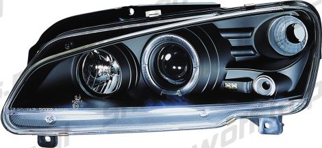 Peugeot 106 4/96+ Fari Anteriori Angeley Neri Unico pezzo