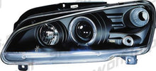 Carica l'immagine nel visualizzatore di Gallery, Peugeot 106 4/96+ Fari Anteriori Angeley Neri Unico pezzo