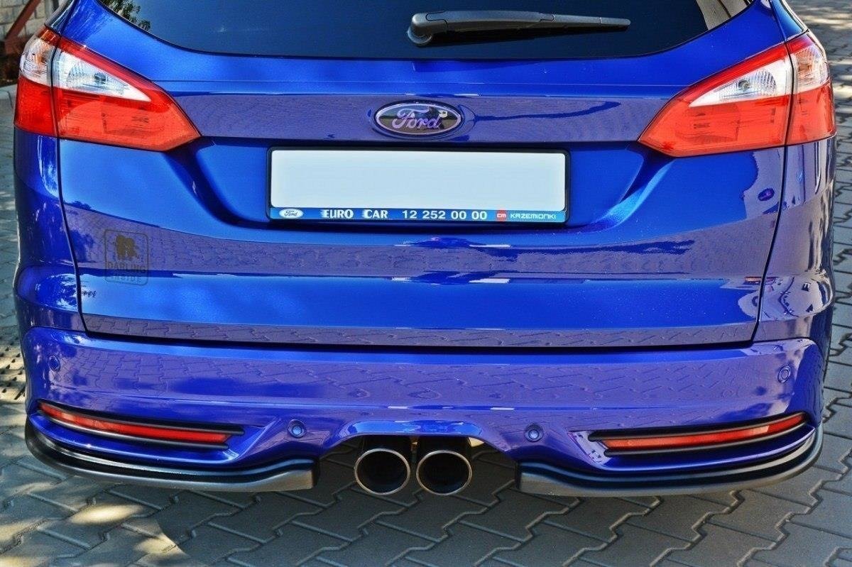 Splitter Anteriore V.5 Ford Focus ST Mk3 Facelift Nero Opaco  Cod M Fo Fo 3f St Fd5t M Fo Fo 3f St Fd5t