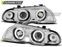 Load image into Gallery viewer, Fari Anteriori ANGEL EYES CHROME per BMW Serie 3 E46 05.98-08.01 S/T