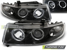 Carica l'immagine nel visualizzatore di Gallery, Fari Anteriori ANGEL EYES Neri per SEAT LEON 1M/ TOLEDO 04.99-08.04