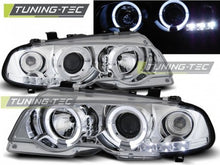 Load image into Gallery viewer, Fari Anteriori ANGEL EYES CHROME per BMW Serie 3 E46 04.99-03.03 COUPE