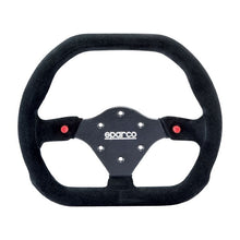 Carica l'immagine nel visualizzatore di Gallery, Sparco P310 Volante piatto Camoscio nero Raggi neri