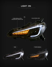 Carica l'immagine nel visualizzatore di Gallery, Fari Anteriori a LED per 12-19 Toyota GT86 / 13-19 Subaru BRZ/13-16 Scion FR-S
