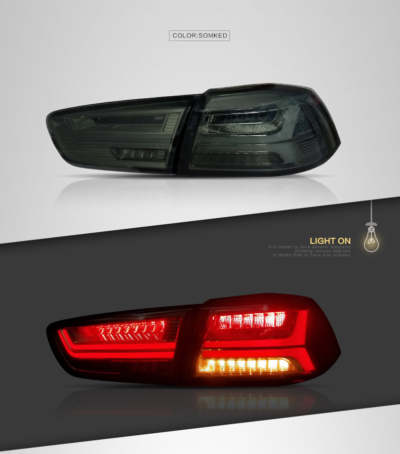 FARI POSTERIORI MITSUBISHI LANCER/EVO 10 X 2008-2017 Smoked Lens