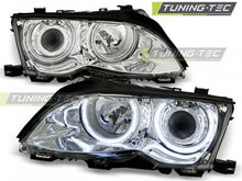 Load image into Gallery viewer, Fari Anteriori ANGEL EYES CCFL CHROME per BMW Serie 3 E46 09.01-03.05
