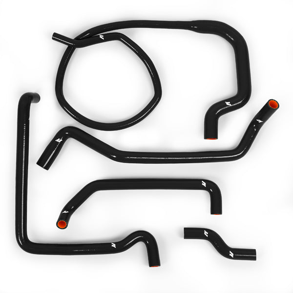 Kit 6 Tubi Refrigerante In Silicone Per BMW Serie 3 E30 M20 320i/325i Con A/C 1989-1992 – Colore Nero, Alta Temperatura