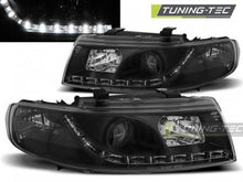 Carica l'immagine nel visualizzatore di Gallery, Fari Anteriori DAYLIGHT Neri per SEAT LEON 1M/ TOLEDO 04.99-08.04