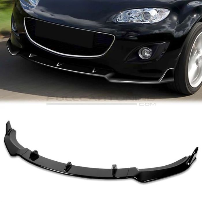 Lip Paraurti Anteriore Nero in Plastica ABS Mazda MX-5 NC