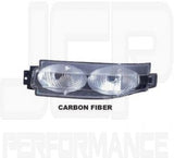 Nissan 350z 03/- Z33 Luci di posizione paraurti posteriori Euro-clear Nero/Carbonio